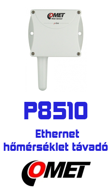 P8510 hőmérséklet távadó  Ethernet interfésszel